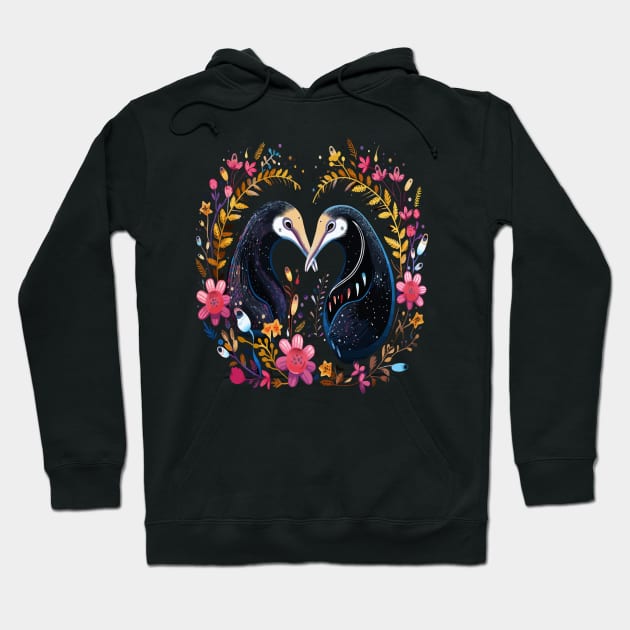 Anteater Couple Valentine Hoodie by JH Mart